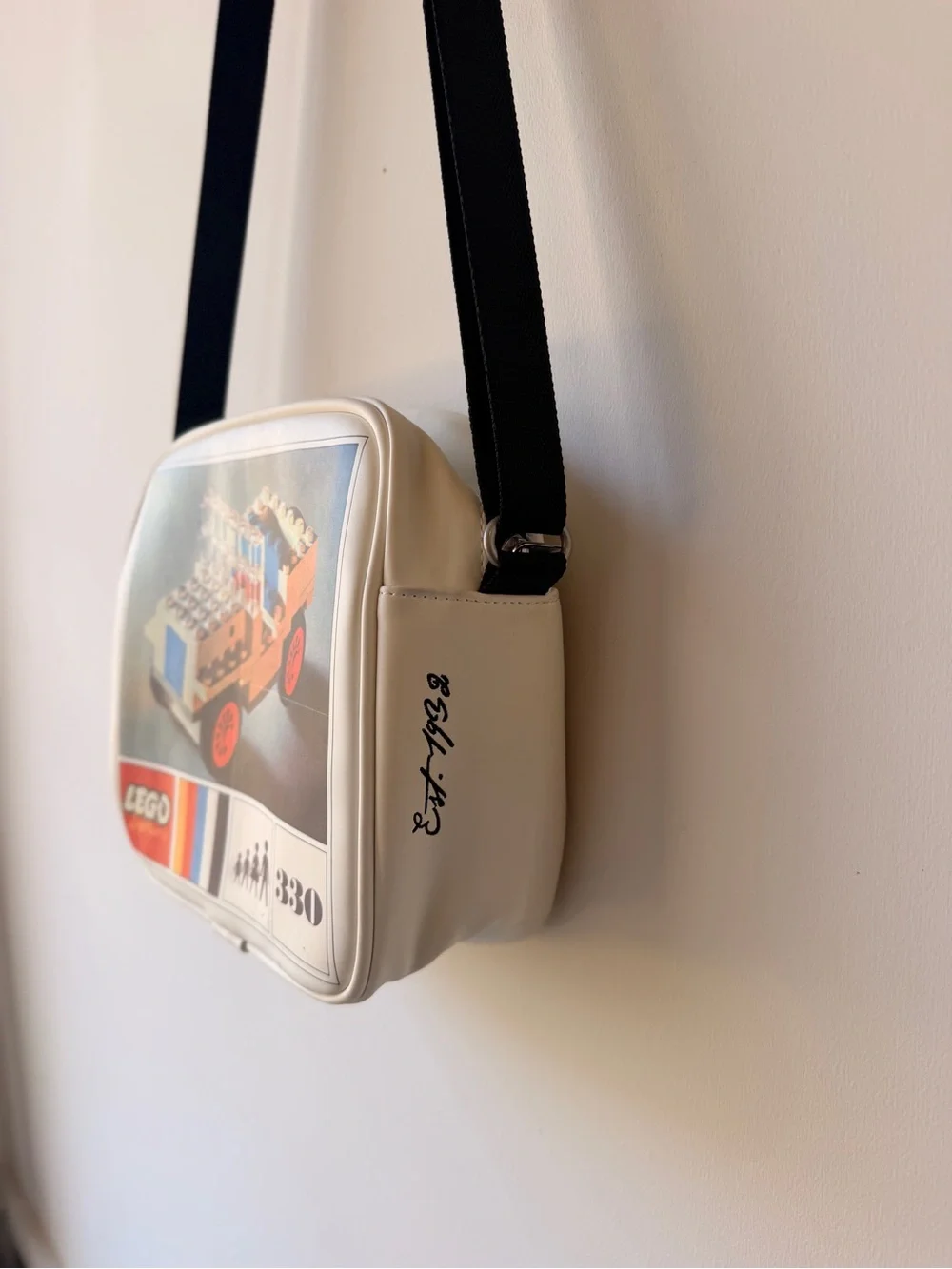 Lego Retro Vehicles Crossbody Bag Set 330 Rare White Unisex Messenger Bag
